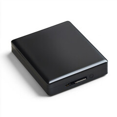 Fototapeta premium External HDD with a clean, sleek finish. isolated on transparent background