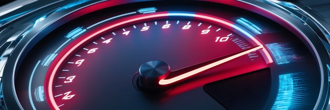 close up with arrow showing fast increasing rotation speed of the engine and decreasing speed while the gear shift