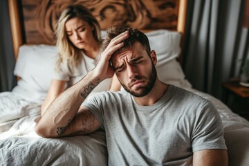 Obraz premium Troubled Couple Facing Relationship Challenges
