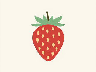 strawberry illustration isolated on white background