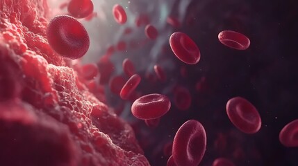 Microscopic View of Red Blood Cells