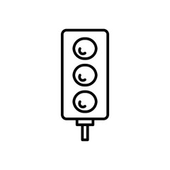 traffic light line icon
