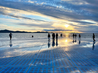 The contemporary installation Greeting to the Sun (Zadar, Croatia) - die moderne Installation der Sonnenguss im Hafen von Zadar (Kroatien) - Moderna instalacija Pozdrav suncu (Zadar, Hrvatska) © Mario