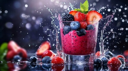 Mixed Berry Smoothie: A thirst-quenching summer drink