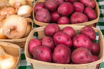Potatoes at a farmers market