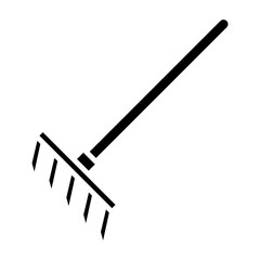 Illustration of Rake Glyph Icon