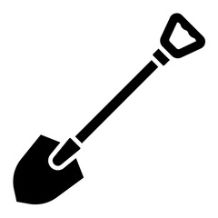 Illustration of Shovel Glyph Icon