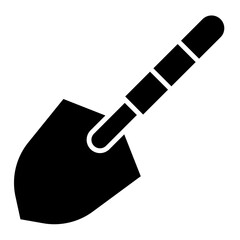Illustration of Shovel Glyph Icon