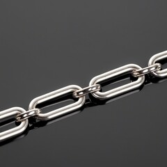 Fototapeta premium silver chain isolated