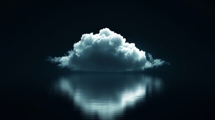 Naklejka premium A gentle blue smoke plume drifting gracefully, isolated on a black background