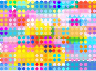 Background of colorful shapes for festive design