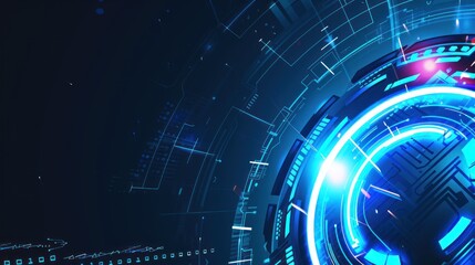 Abstract Technology Background with Futuristic Elements