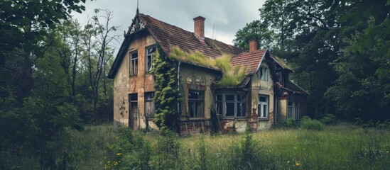 Obraz premium Abandoned House in the Woods