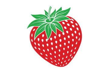 Strawberries vector illustration, Strawberries silhouette vector
