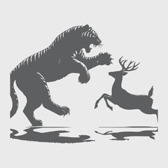 silhouette isolated on white