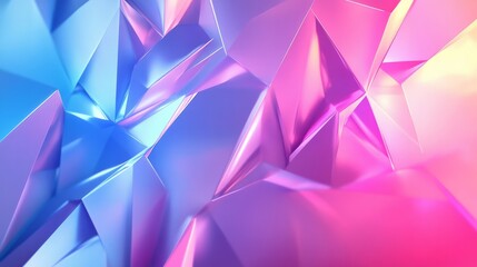 Obraz premium Colorful polygonal abstract background with sharp geometric shapes, vibrant and dynamic
