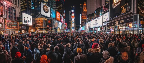 Nightlife in Times Square, NYC
