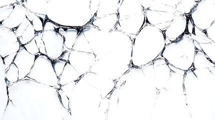 Obraz premium Shattered Glass on Black Background