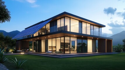 Solar-Powered Cells Seamlessly Integrated into Innovative Off-Grid Architecture for Sustainable Living Solutions