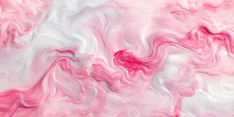 Abstract pink and white swirl background.