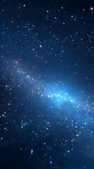 Obraz premium Abstract Background - Deep Blue Galaxy Sparkle