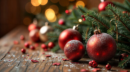 A warmly lit Christmas tree decorated with golden ornaments and candles, creating a cozy, festive atmosphere. Set in a peaceful room or church, the glow enhances the holiday spirit