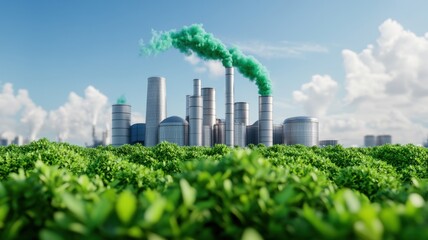 Fototapeta premium Eco-Friendly Mechanism Demonstrating Sustainable Solutions for a Greener Future