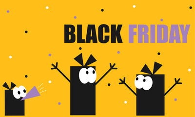 Black Friday, Sale, Flyer, Shopping, Banner, Background, Market, Purple, Yellow