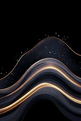 Luxurious Black and Gold Cracked Marble Texture with Kintsugi Inspired Design