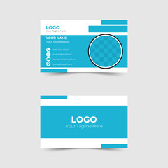 Simple and Clean Business Card Template, Business card design template, Clean professional business card template.