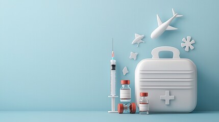 Explore the essential travel health kit with vaccines syringes and medical supplies for safe journeys