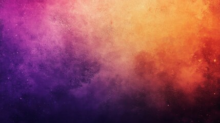 Obraz premium Abstract gradient background in purple, orange, and yellow colors with rough texture and visible cracks for design