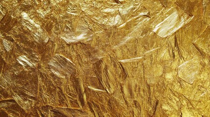 Textured golden leaf creating a rich gilded effect