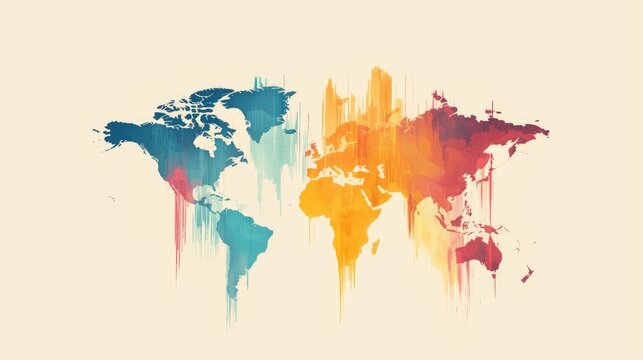Economic GDP Concept. Visual analysis of global GDP performance, comparing growth across developed and emerging markets