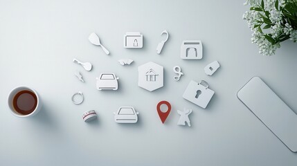 Discover essential line icons for property vehicle and life in standard designs that enhance your visual communication