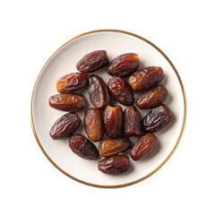 Obraz premium Dates in a bowl on a table PNG images