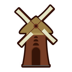 Windmill house, Country house, Wind Engine Landmark Building