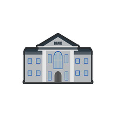 Bank, Financial institution, lender, city building vector illustration