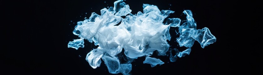 Obraz premium Invisible Tissues Floating: A Subtle Dance of Nature and Science in Harmony with the Environment