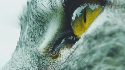 close up of cat's eyes