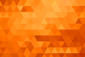 Abstract color mosaic background. Vector orange background