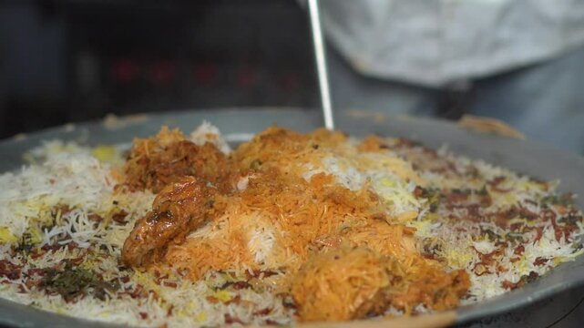 Chicken Biryani Indian Pakistani Hyderabadi Lucknow Rice Meat 