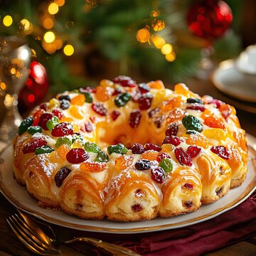 Mexican rosca de reyes, king&rsquo;s cake