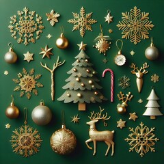 christmas background with christmas tree and balls