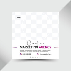 Modern and creative social media Post design.