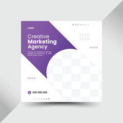 Creative social Media post design. Vector design