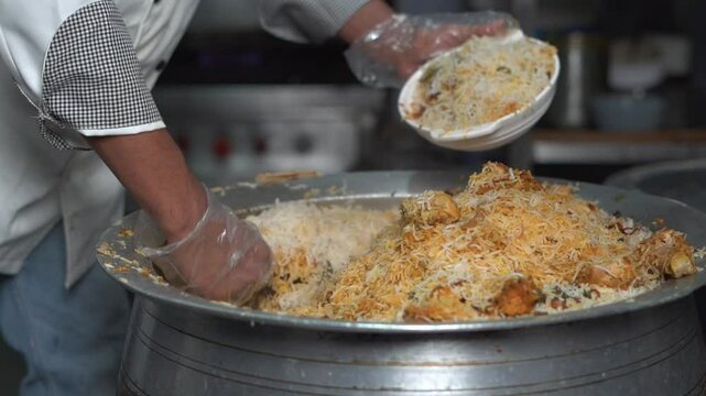 Chicken Biryani Indian Pakistani Hyderabadi Lucknow Rice Meat 