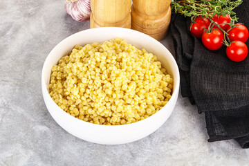 Organic wheat pasta - boiled ptitim