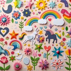 Obraz premium Paper Cut Outs