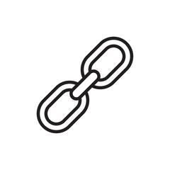 Link icon outline set sign